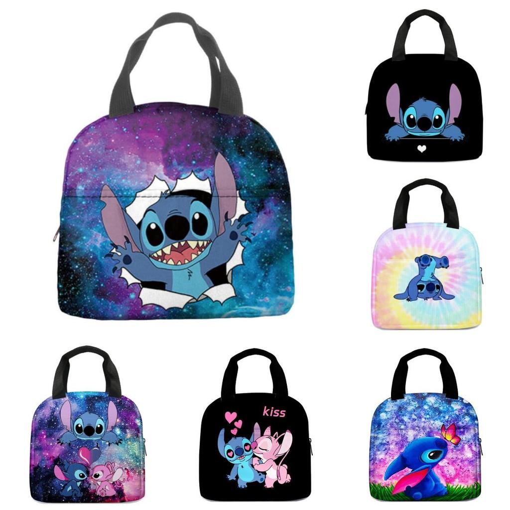Stitch Lunch Cartoon Bag Oxford Insulated Lunchbox Aluminium Foil Bags Picnic