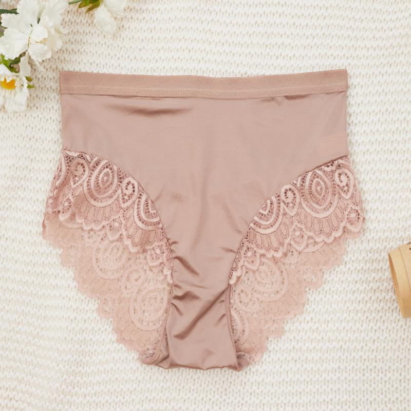 Ladies Spring and Summer Fashion Sexy Lace Lift Hip Abdominal Waist Triangle Briefs