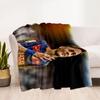 Brazilian Footballer Hairstyle Blanket Warmthful Decor Great for Chair Office Office Chair All-Season Use Stylish Decor