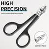 Sharp Precision Cuticle Scissors Stainless Steel Manicure Tool, Dead Skin & Hangnails Removal Perfect For Nail Bed Trimming