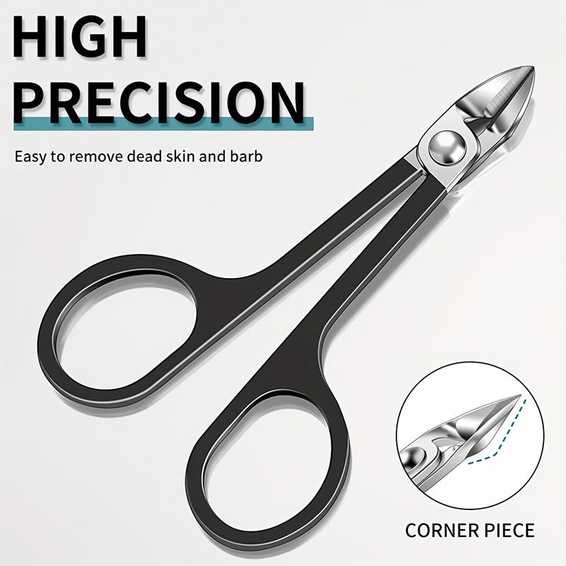 Sharp Precision Cuticle Scissors Stainless Steel Manicure Tool, Dead Skin & Hangnails Removal Perfect For Nail Bed Trimming