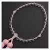 prayer beads for women crystal informal rosary 8mm Comes with beads bag wedding marriage funeral memorial service for recitation 33 balls (pink)