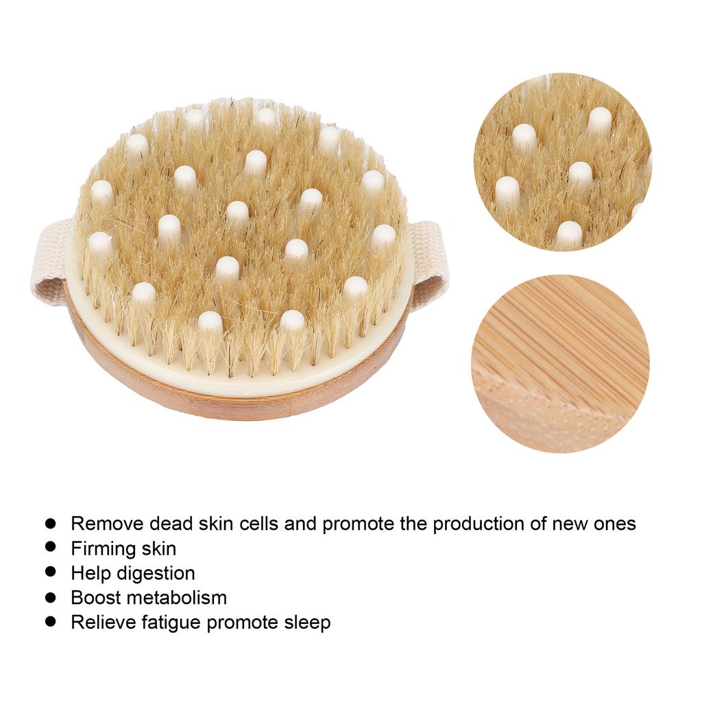 SOUTHFIN Massagebürste Runde Form Peelt Abgestorbene Haut Glättet Cellulite Körperbürste