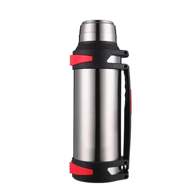 1200-4000ML Large Thermos Bottle Vacuum Flasks Stainless Steel Insulated Water Thermal Cup With Strap 48 Hours Insalation