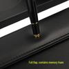 A4 Leather Conference Writing Pad with Magnetic Closure