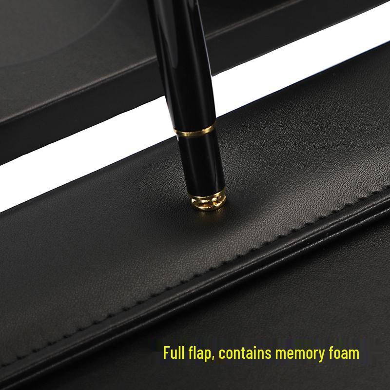 A4 Leather Conference Writing Pad with Magnetic Closure