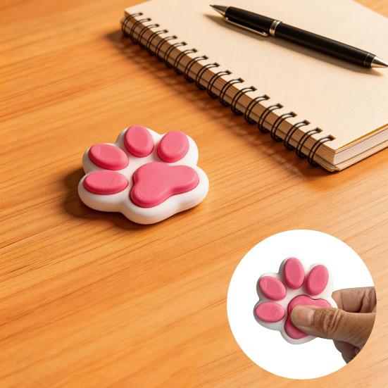 Cat Paw Clicker Toy Stress Relief Button Clicker Fidget Toy Portable Travel Office School Decompression Kitten Claw Sensory Toy