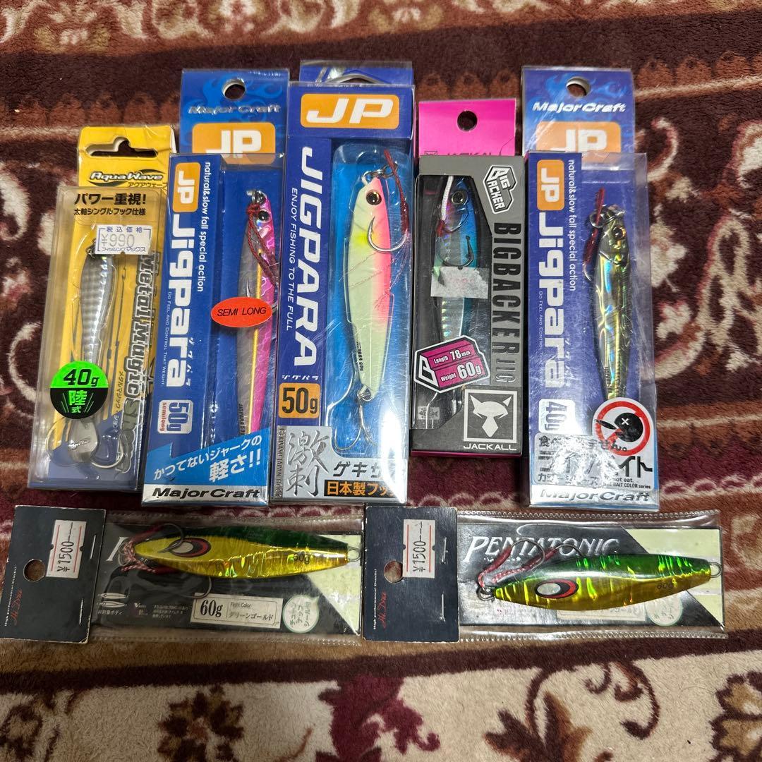 Used Jig 40g 50g 60g 7 piece set