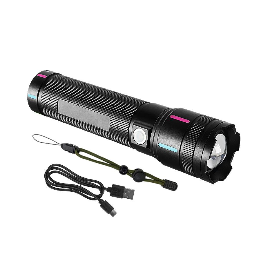 

Сверхъяркий светодиодный фонарик высокой мощности, перезаряжаемый через Type-C, дальнобойный фонарь, лампа для кемпинга и рыбалки