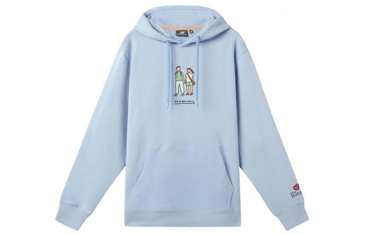 New Balance Sweatshirts Unisex Blue Hooded Moderate Regular NCA4701-3BL S