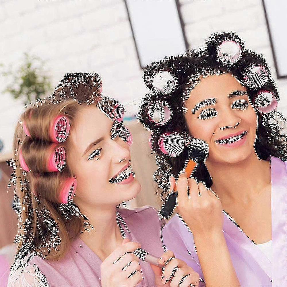 2025 Self Grip Hair Rollers Set, With Hairdressing Curlers (large, Medium, Small)