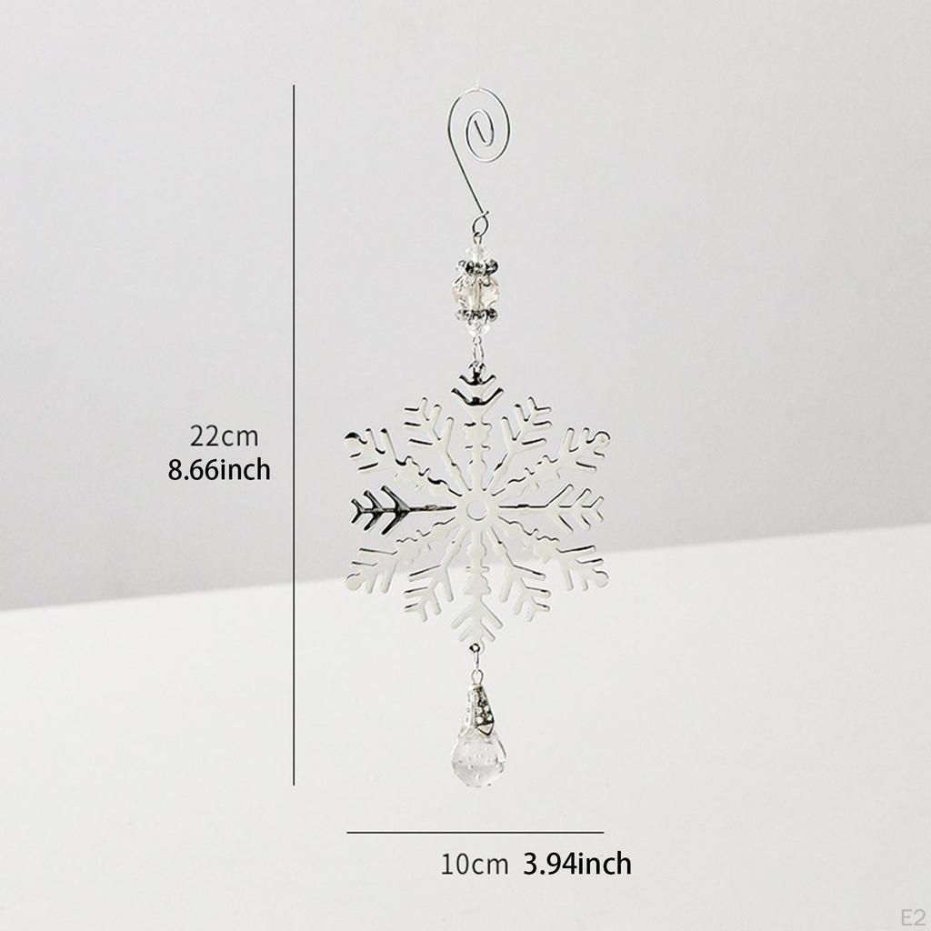 Schneeflocke Weihnachtsbaum Hängeornament Dekoration Eisen Weihnachtsdeko für