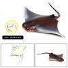 Oenux 10PCS Sea Life Animals Ray Devilray Mantaray Model Action Figures Figurines Ocean Marine Aquarium Education Kids Toy Gift