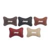 1Pcs Car Seat Headrest Auto Logo Neck Pillow For Jeep Grand Cherokee Wrangler JK Gladiator Compass Renegade Patriot Liberty Comm AMV1