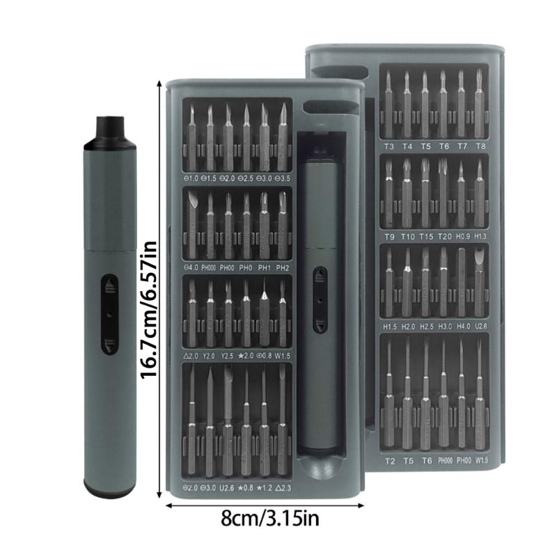 Rechargeable 50 In 1 Wireless Electric Screwdriver Kit With Quiet Motor And 4 LED Light Suitable For Precise Repair Work