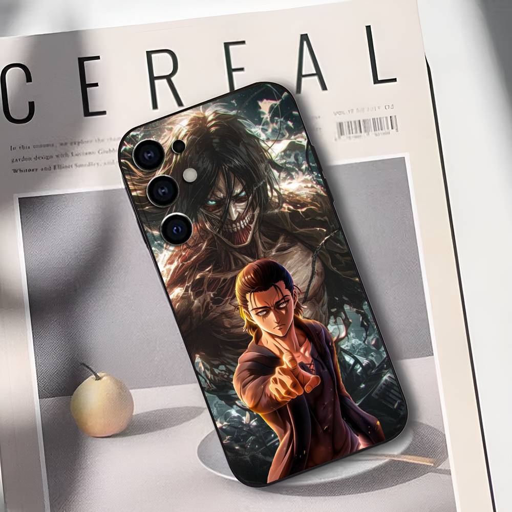 L-Levi Ackerman A-Attack On T-Titans Phone Case For Samsung S25,S24,S21,S22,S23,S30,Ultra,S20,Plus,Soft Silicone Black Cover