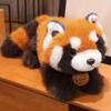 Realistic Lying / Sitting Red Panda Plush Dolls Stuffed Toys Lifelike Raccoon Fox Pillows Animals Toys Birthday Christmas Gift