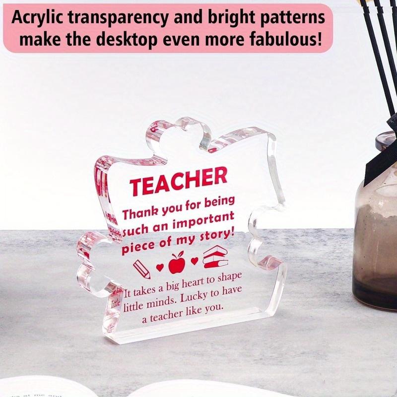 Teacher Appreciation Plaque - Thank You & Graduation Gift for Educators