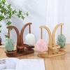 Woodens Yarn Stand With Rotatable Base For Home Knitting Tool Natural Woods