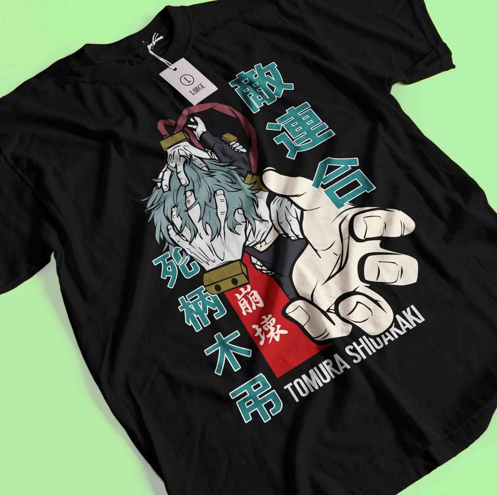

Tomura Shigaraki T-Shirt My Hero Academia Tshirt Midoriya Shirt MHA Dabi Deku 3XL