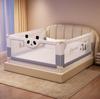 Liftable Baby Crib Rail Guard - Anti-Fall Protection for Boys & Girls
