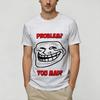 Rage Comic Trollfac Tshirt Summer Trendy Cool Tshirts Unisex Cotton O Neck Oversize Tees Shortsleeve Y2k Casual Tshirt