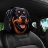 Fundas Realistas para Reposacabezas de Rottweiler, Decoración, Ajuste Cómodo, Adecuadas para Viajes Largos o Trayectos Diarios, Mejoran Perfectamente el Estilo Interior