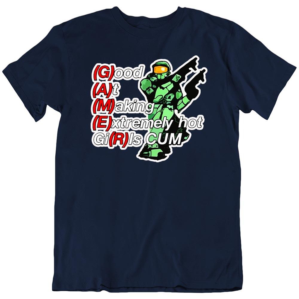 Игровой Видеоигровой Игрок Хорош В Создании Очень Горячих Девушек Смешная Футболка Новая M