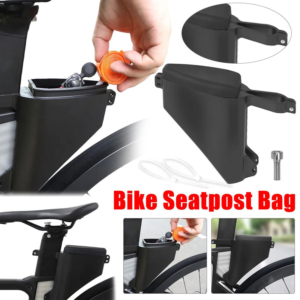 Borsa Posteriore per Bici da Strada MTB Borse da Ciclo Storage Borse da Sella per Bici da Strada Guscio Rigido a Goccia Reggisella Paravento Borse da Sella Torpedo