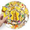 50 Giraffe Doodle Cartoon Cute Animal Children's DIY Skateboard Water Cup Luggage Stickers
