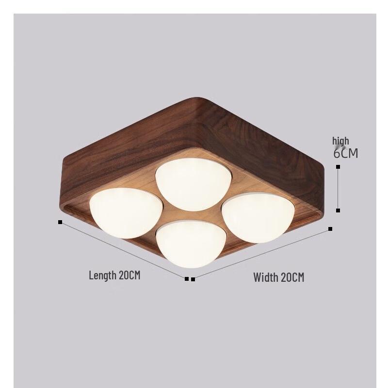 NuFeng Wireless Rechargeable Black Walnut Downlight