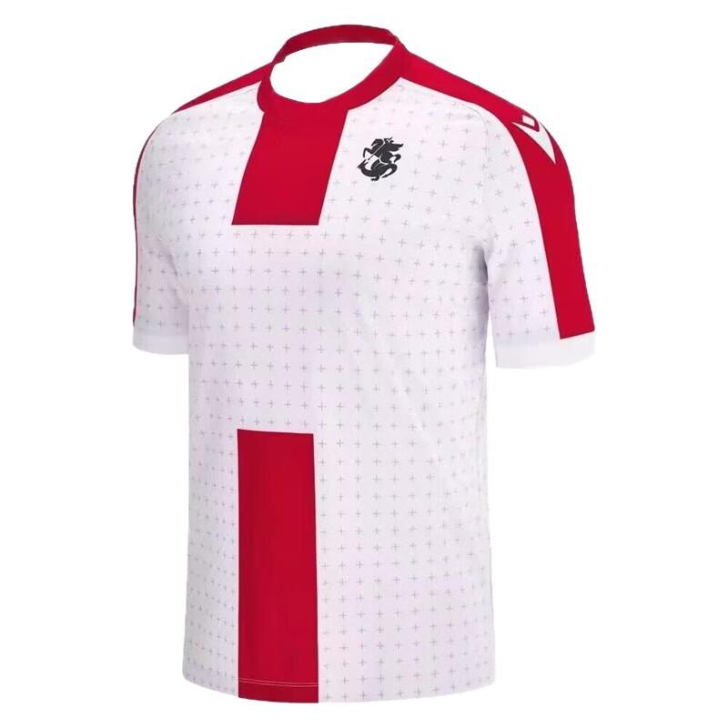 2025 Fußball Georgien Europameisterschaft Heim- und Auswärts Atmungsaktiv Schnelltrocknend Kurzarm Fußball Basketball Trainings-Kurzarmshirt