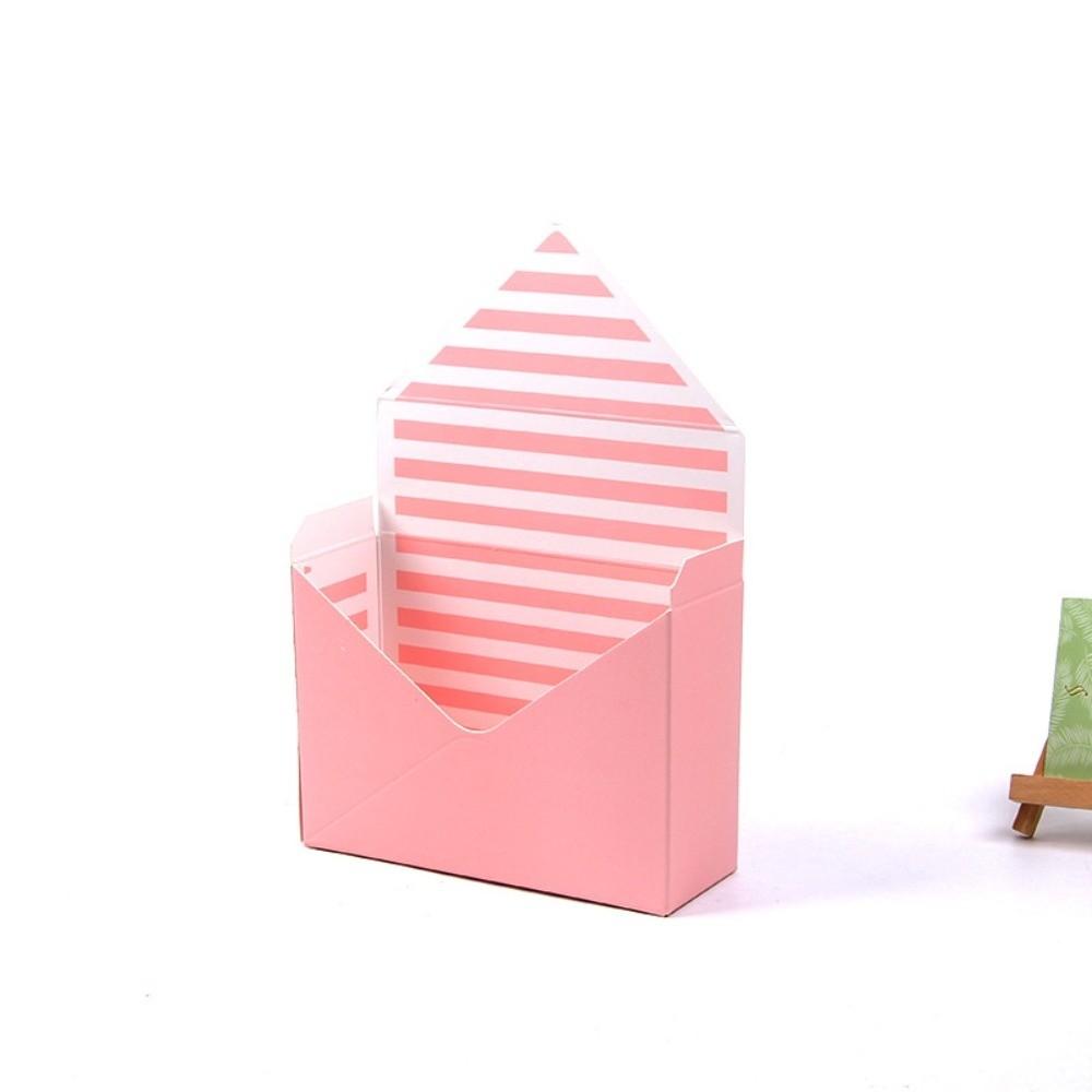 Gifts Folding Valentine Envelope Boxes DIY Stripes Bouquet Envelope Box Empty Flower Bouquet Paper Boxes Birthday