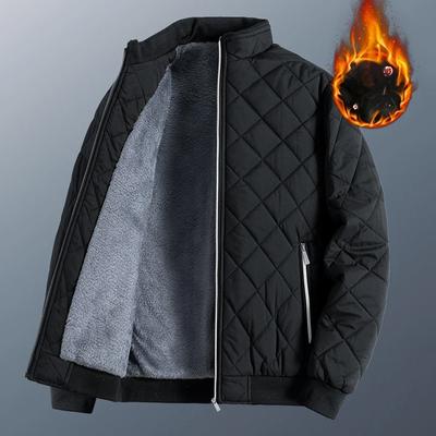 Dicker Wintermantel für Herren, Samtjacke für Herren mit Baumwolljacke für Wärme und Freizeitkleidung