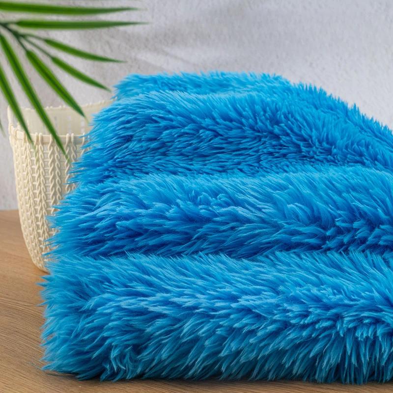 50x160cm Imitation Rabbit Fox Animal Costume Fursuit Fur Plush Fabric Counter Display Background Plush Fabric DIY Handmade