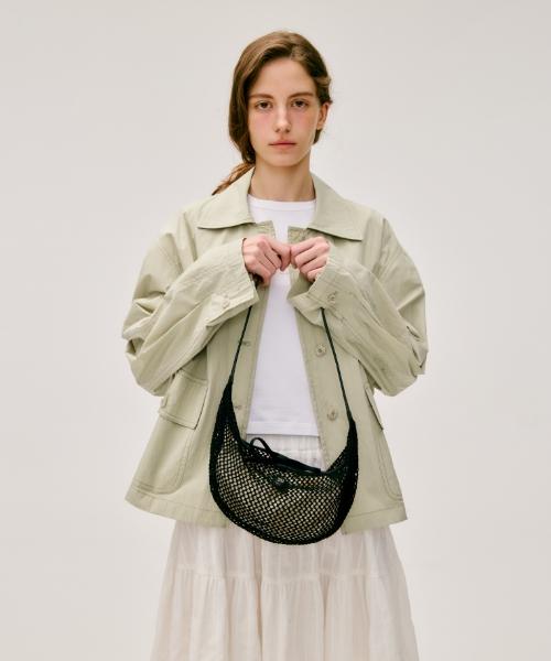 Depound Airy Net Bag Shoulder Small [Black]