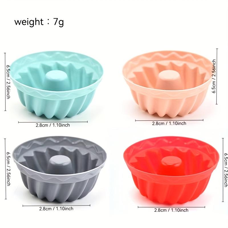 36pcs Silicone mini brownie baking cups are non-stick, heat-resistant, and reusable cake molds suitable for cupcakes and desserts, perfect for
