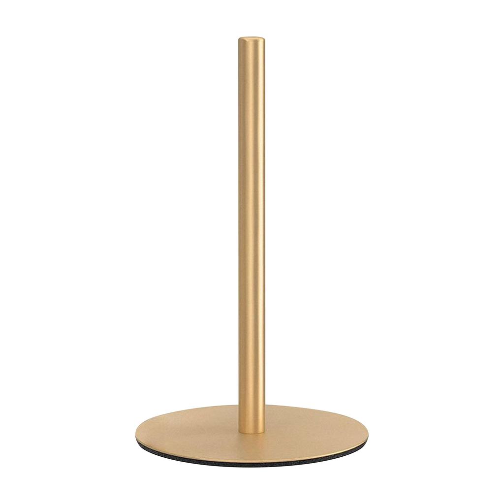 Countertop Paper Towel Holder - Weighted Heavy Duty Steel Stand With Non- Base For A Steadily One-Handed One Sheet Tear - Fits All Rolls