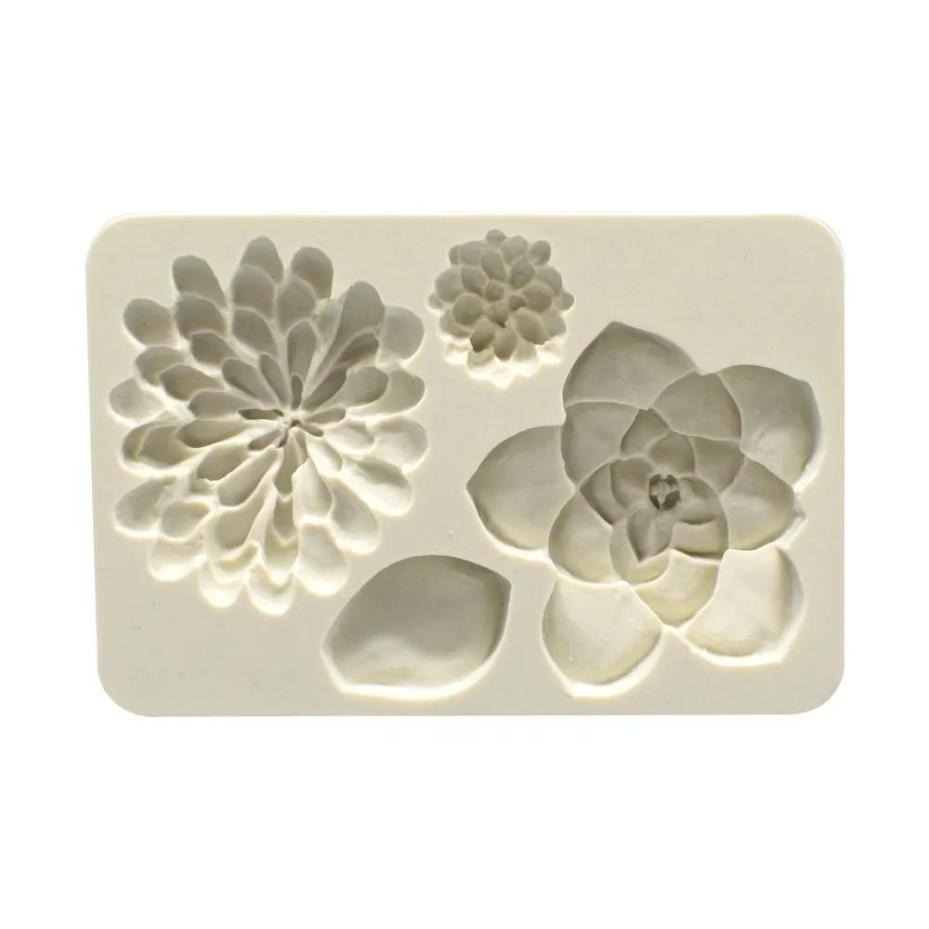 1 Pcs Flower Petals Cakes Molds Silicone Mold Fondant Cake Chocolate Soap Candy Biscuit Sugar Mold Baking Kitchen Accessories