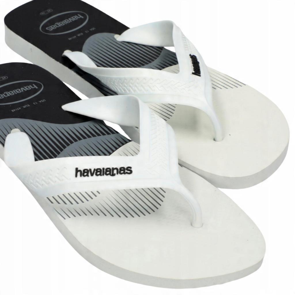 Klapki havaianas top max basic branco wygodne japonki na plażę 47/48