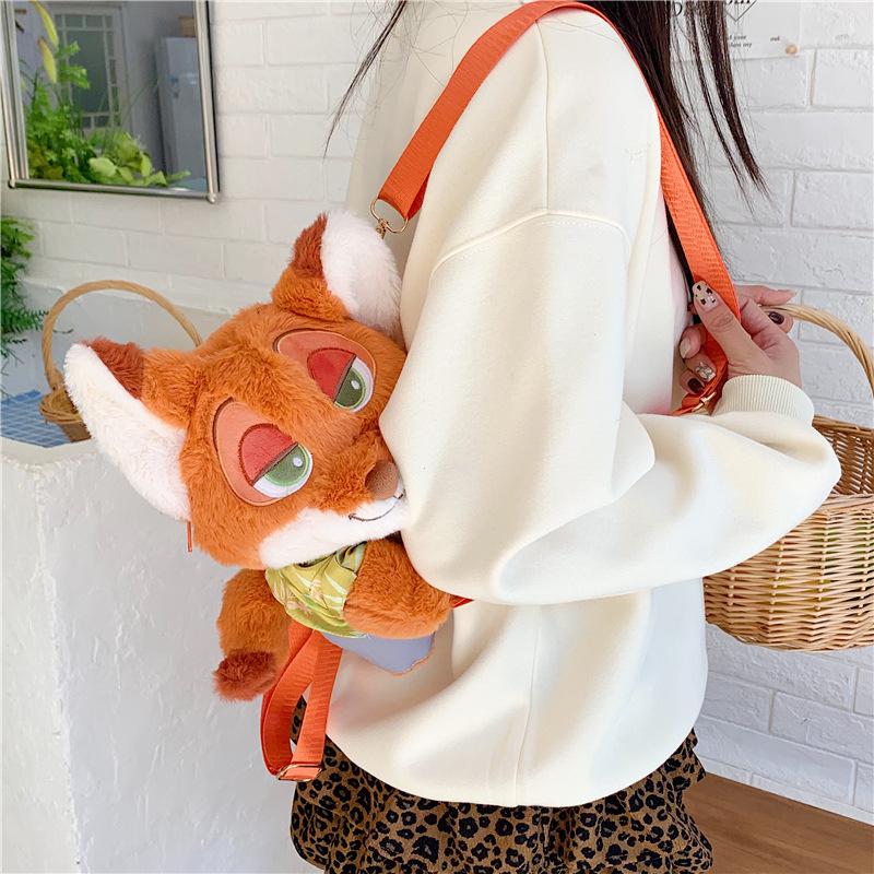 New adorable Judy Nick plush toy backpack, Zootopia themed backpack 0170