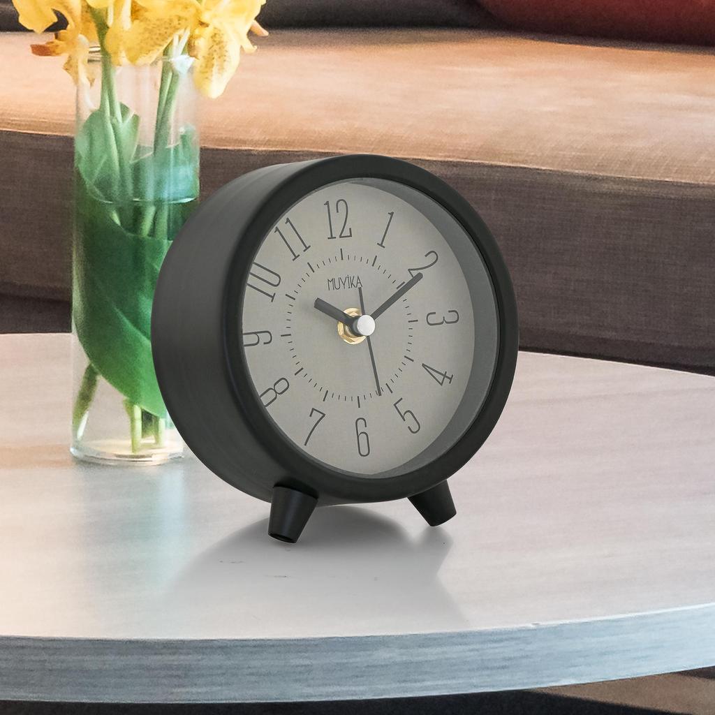 MUYIKA A Ancora Metal Table Clock 15x13cm