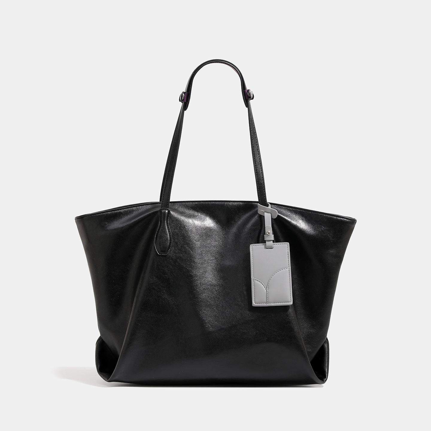 

Small Niche Design, Large Capacity Tote Bag, Women s High-end Texture, Casual Commuting Shoulder Bag, Handbag чорний