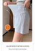 Summer Maternity Wide-Leg Casual Shorts - Loose, Non-Tightening Belly, Three-Quarter Length for Petite