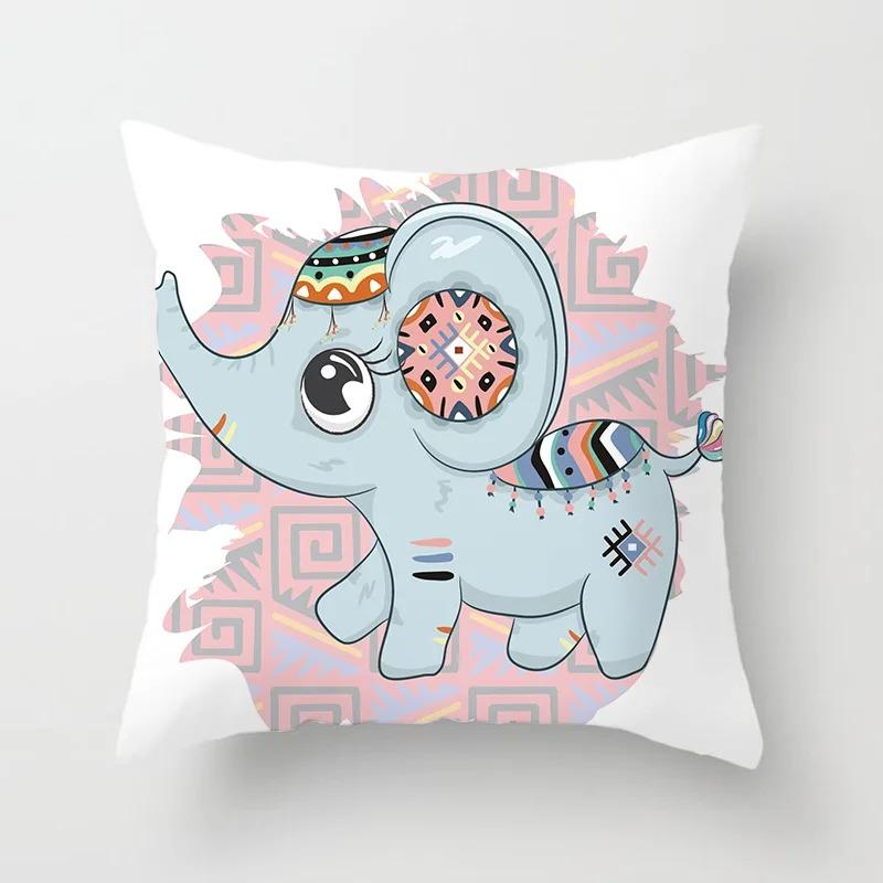 Office Living Room Home Pillowcases Various Animal Cartoon Pattern Pillowcases Car Ornaments