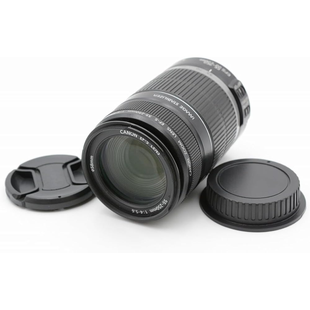 Canon Telephoto Lens EF-S55-250mm F4-5.6 IS APS-C Compatible
