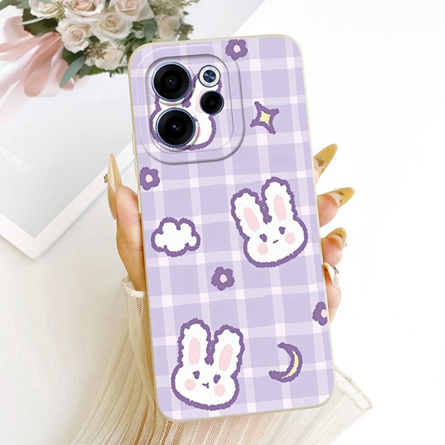 Casing For OPPO Reno 15F reno15 F 5G CPH2801 Aesthetic Luxury Cute Rabbit Silicone Phone Case OPPO Reno15 5G Soft Cover