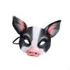 Accessoires de Cosplay Animalier Demi-Visage Nouveauté Décoratif Couvre-chef Cochon pour Bal Accessoire de Film