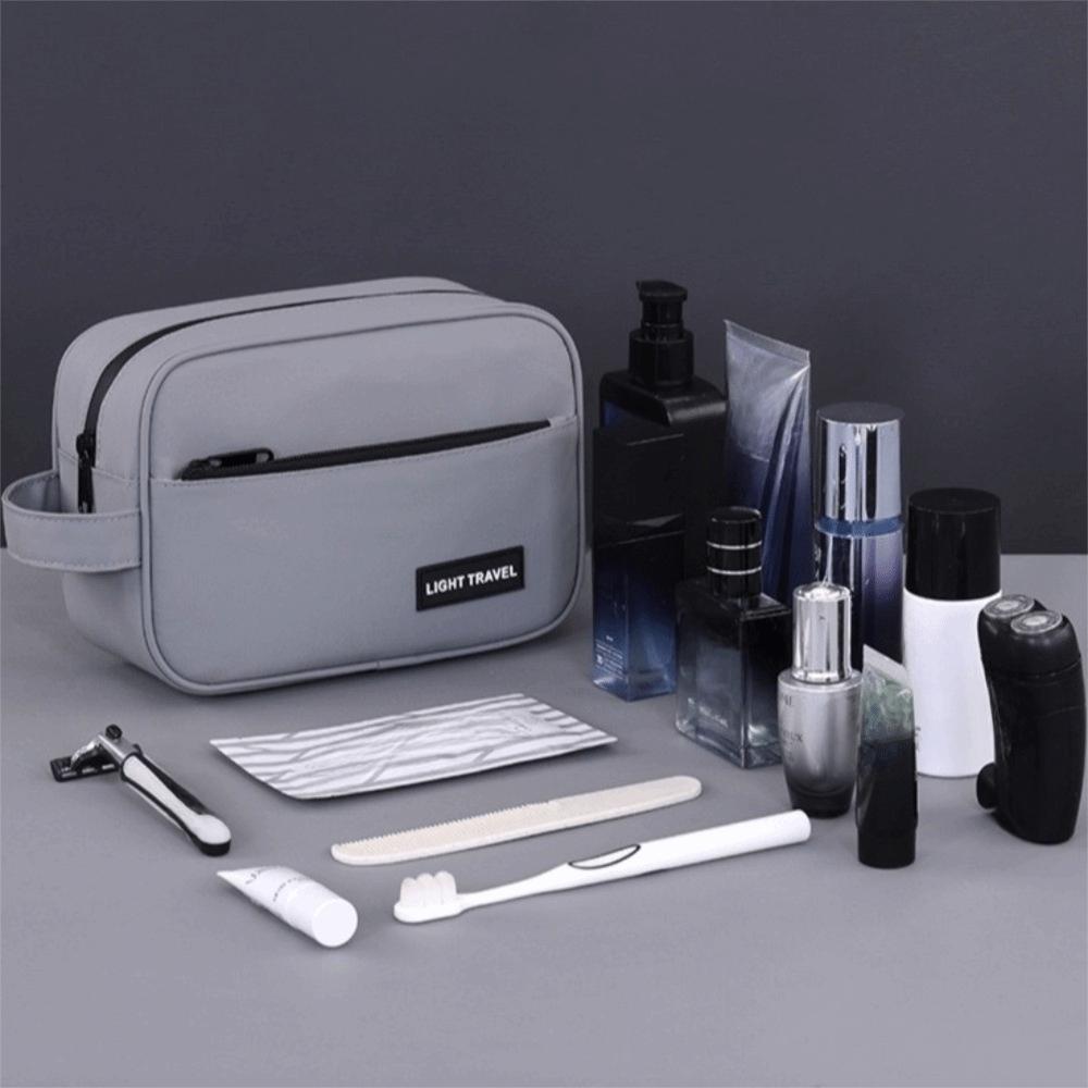 Handheld Men Cosmetic Bag Waterproof Makeup Bag Multifunctional Toiletry Bag  Skincare Storage Bag