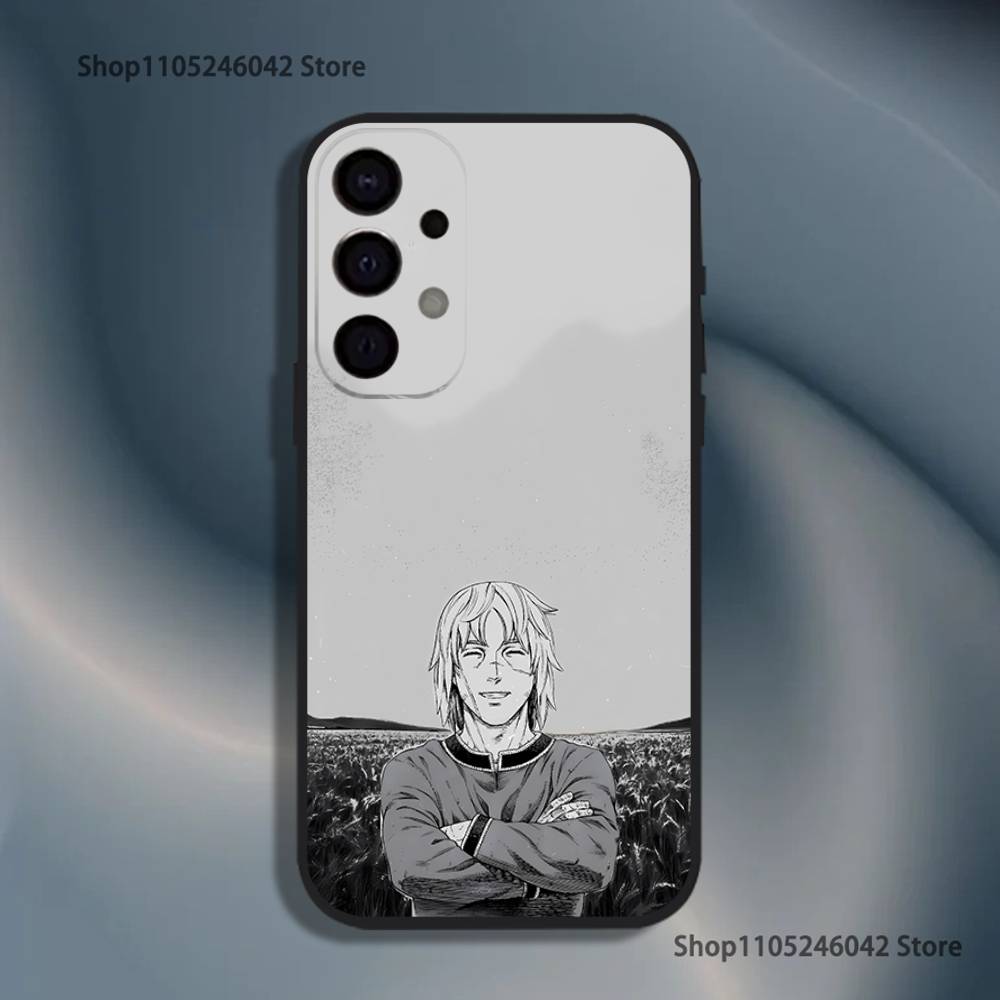 

Чехол для телефона Манга V-Vinland S-Sagas Для Samsung S25,S24,S21,S22,S23,S30,Ultra,S20,Plus,Fe,Lite,5G Черный Чехол Samsung S225G